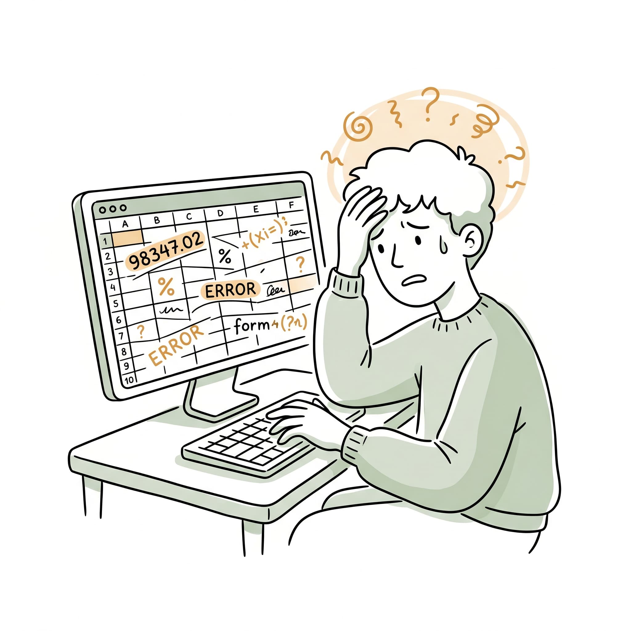 Overwhelmed by messy spreadsheet